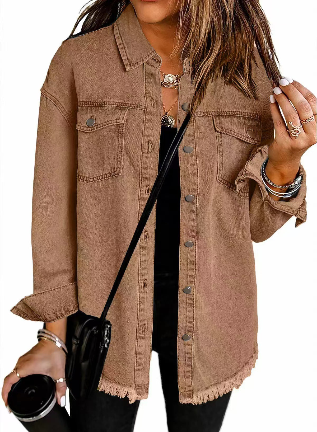 Marlowe - Kurtka Koszulowa w Rozmiarze Oversize-15365421269317-Helena i Kasia Warszawa