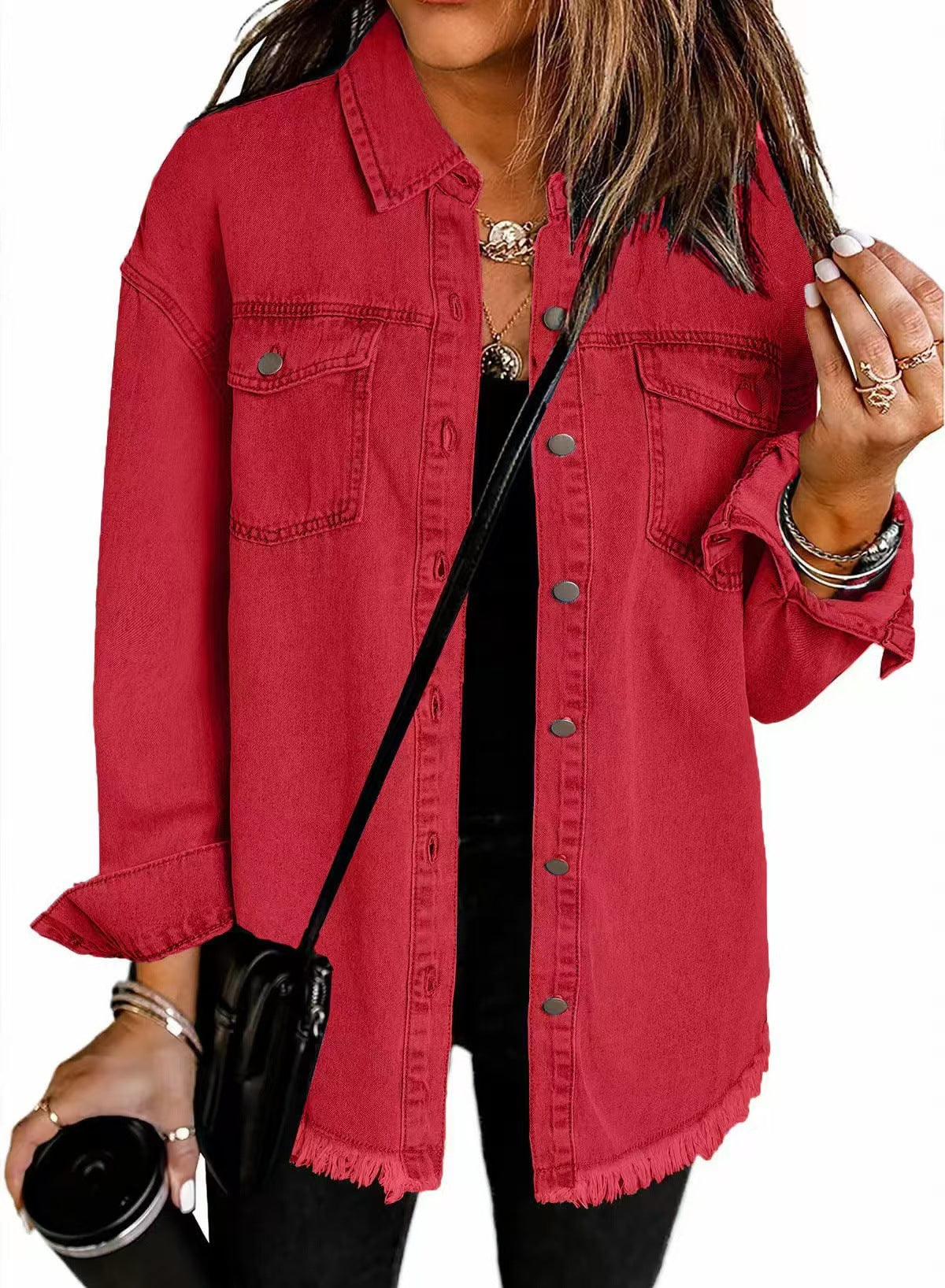 Marlowe - Kurtka Koszulowa w Rozmiarze Oversize-15365421269317-Helena i Kasia Warszawa
