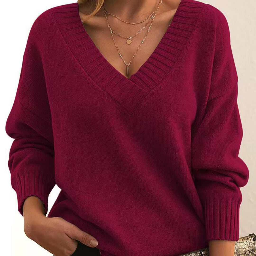 Sweter Marjorie — Elegancki dekolt w serek-15382439756101-Helena i Kasia Warszawa