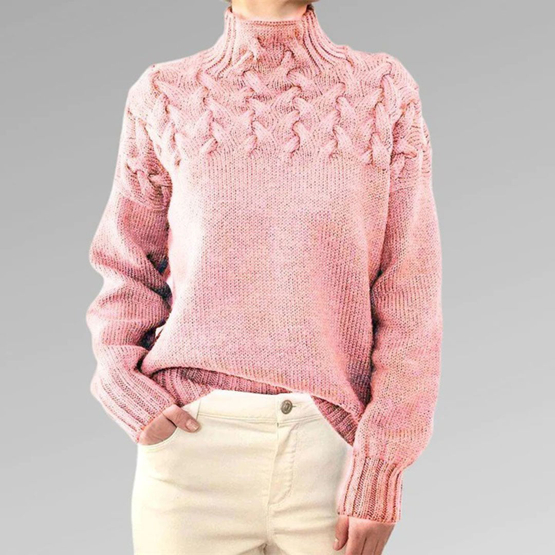 Sweter Betty — Różowy Kabel-15382438740293-Helena i Kasia Warszawa
