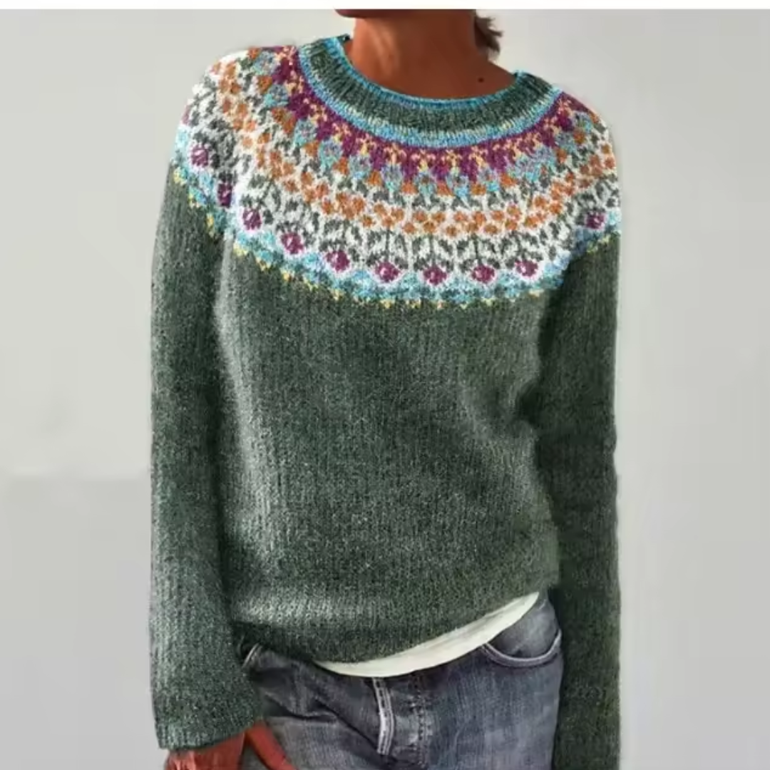 Silvana - Przytulny Retro Sweter-15365362057541-Helena i Kasia Warszawa