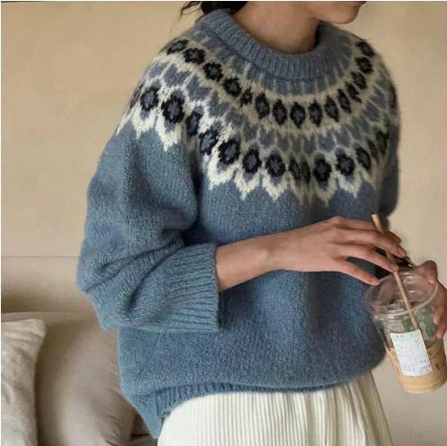 Sophie - Stylowy Sweter Żakardowy-15365360353605-Helena i Kasia Warszawa