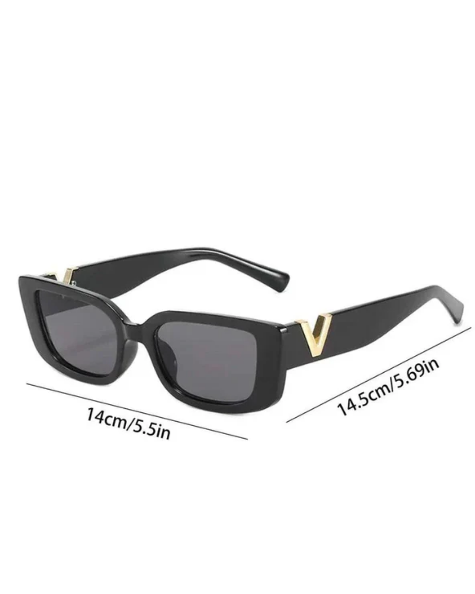 Viola – Złoty akcent w kształcie V – Owalne okulary przeciwsłoneczne-15216196387141-Helena i Kasia Warszawa