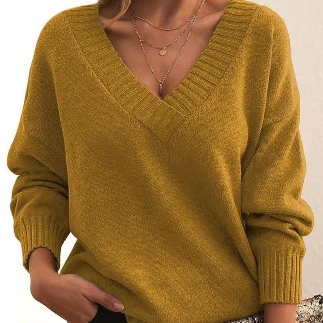 Sweter Marjorie — Elegancki dekolt w serek-15382439756101-Helena i Kasia Warszawa