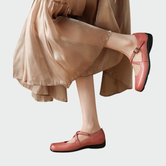 Olivia - Buty Mary Jane z Kwadratowym Noskiem i Krzyżującymi się Paseczkami-15374135427397-Helena i Kasia Warszawa