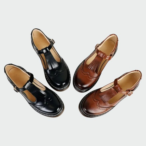 Irena - Eleganckie skórzane buty T-Bar-15374135853381-Helena i Kasia Warszawa