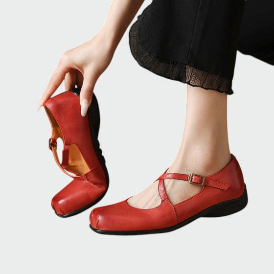 Olivia - Buty Mary Jane z Kwadratowym Noskiem i Krzyżującymi się Paseczkami-15374135427397-Helena i Kasia Warszawa