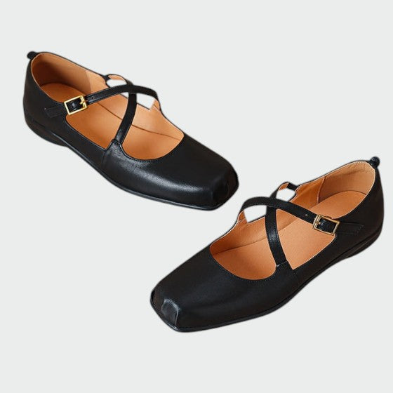 Olivia - Buty Mary Jane z Kwadratowym Noskiem i Krzyżującymi się Paseczkami-15374135427397-Helena i Kasia Warszawa