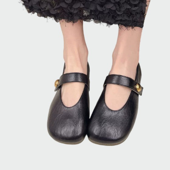 Olivia - Buty Mary Jane z Okrągłym Noskiem i Guzikiem-15374135198021-Helena i Kasia Warszawa